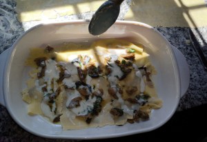 mushroom lasagna