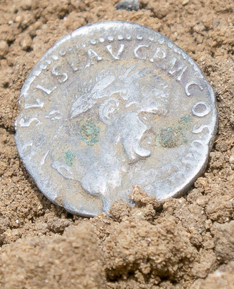 Roman coin - photo by Enrico Nerogotico Sabatini